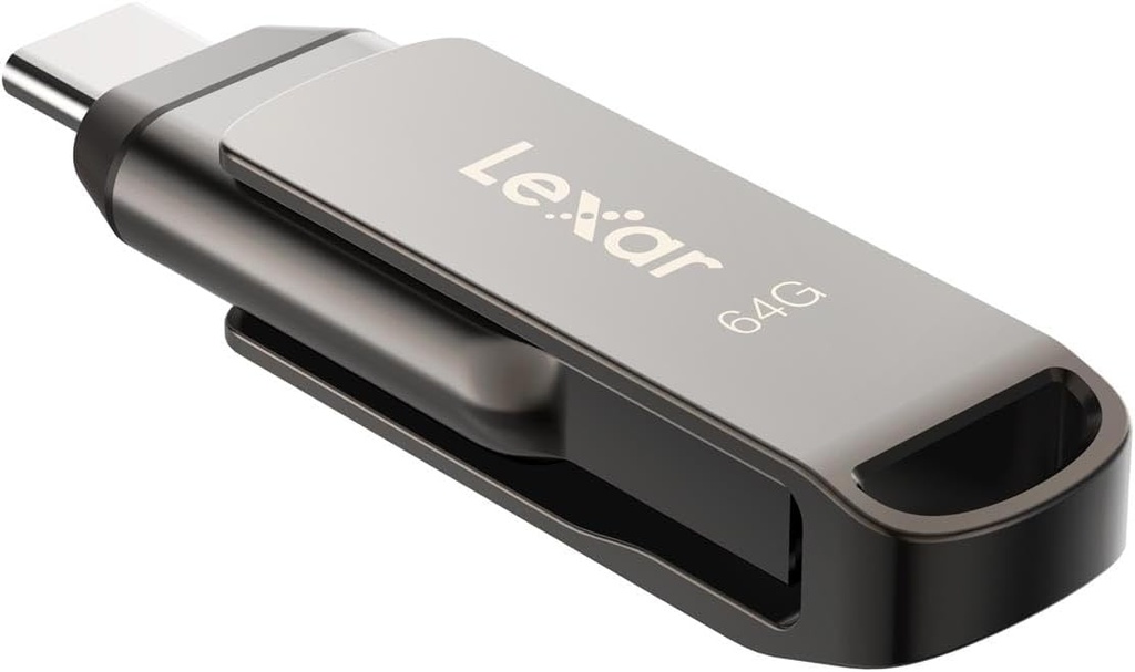 Memoria USB Dual Lexar JumpDrive D400 64GB Tipo C USB 3.1