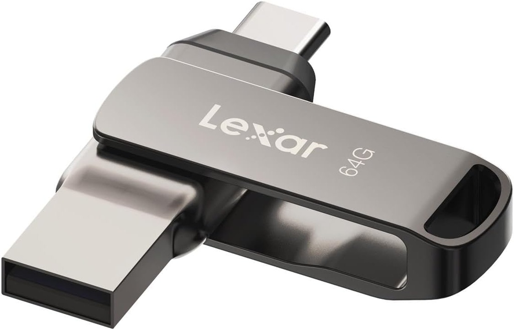 Memoria USB Dual Lexar JumpDrive D400 64GB Tipo C USB 3.1
