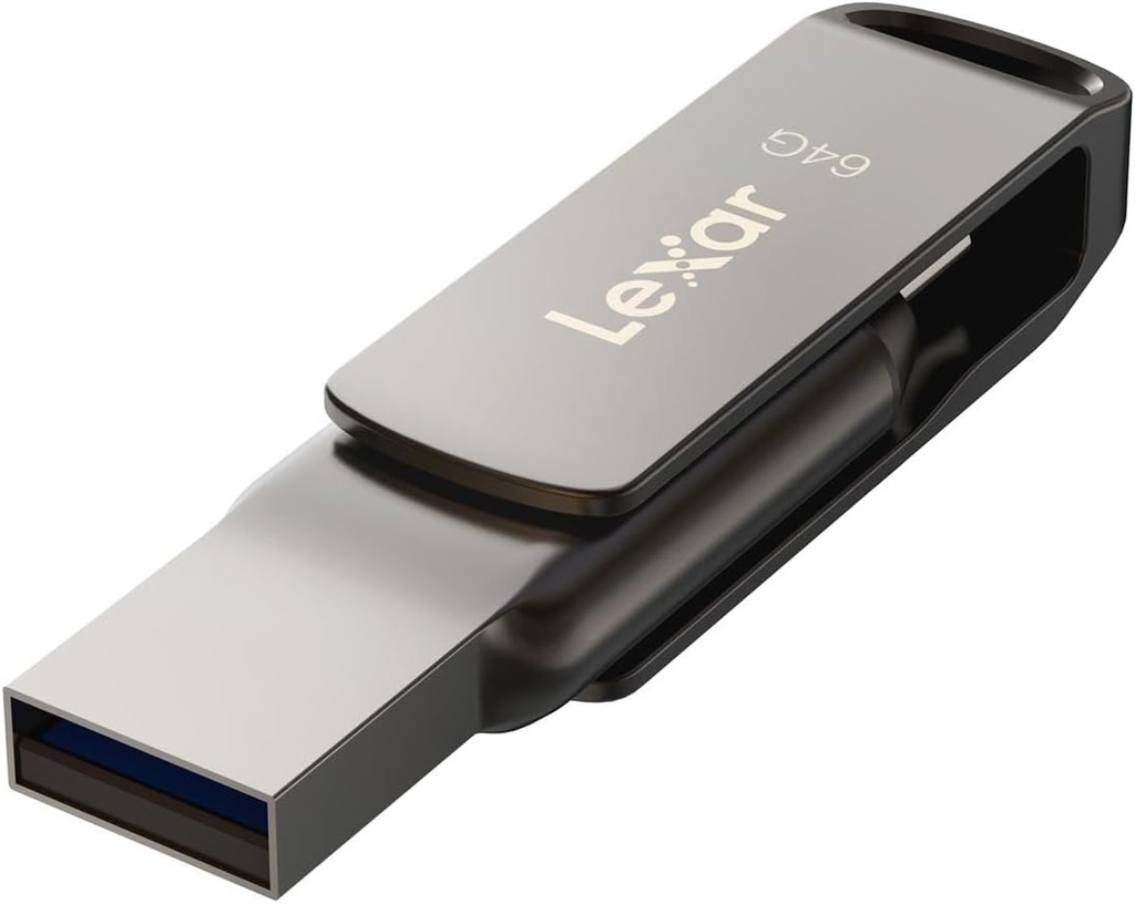 Memoria USB Dual Lexar JumpDrive D400 64GB Tipo C USB 3.1