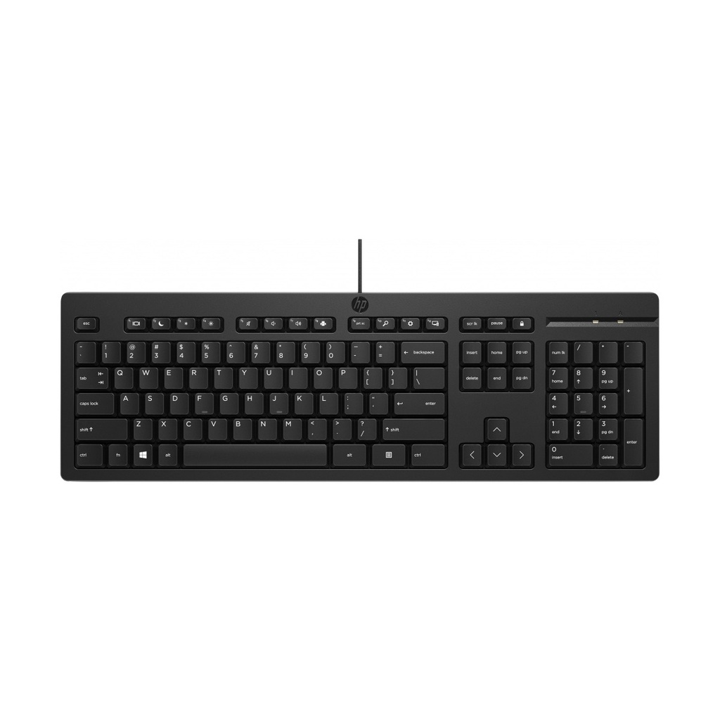 Teclado HP 125, Alámbrico, USB, Negro, Español