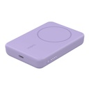 Power Bank Magnético Belkin 5000mah + Soporte, Color Morado