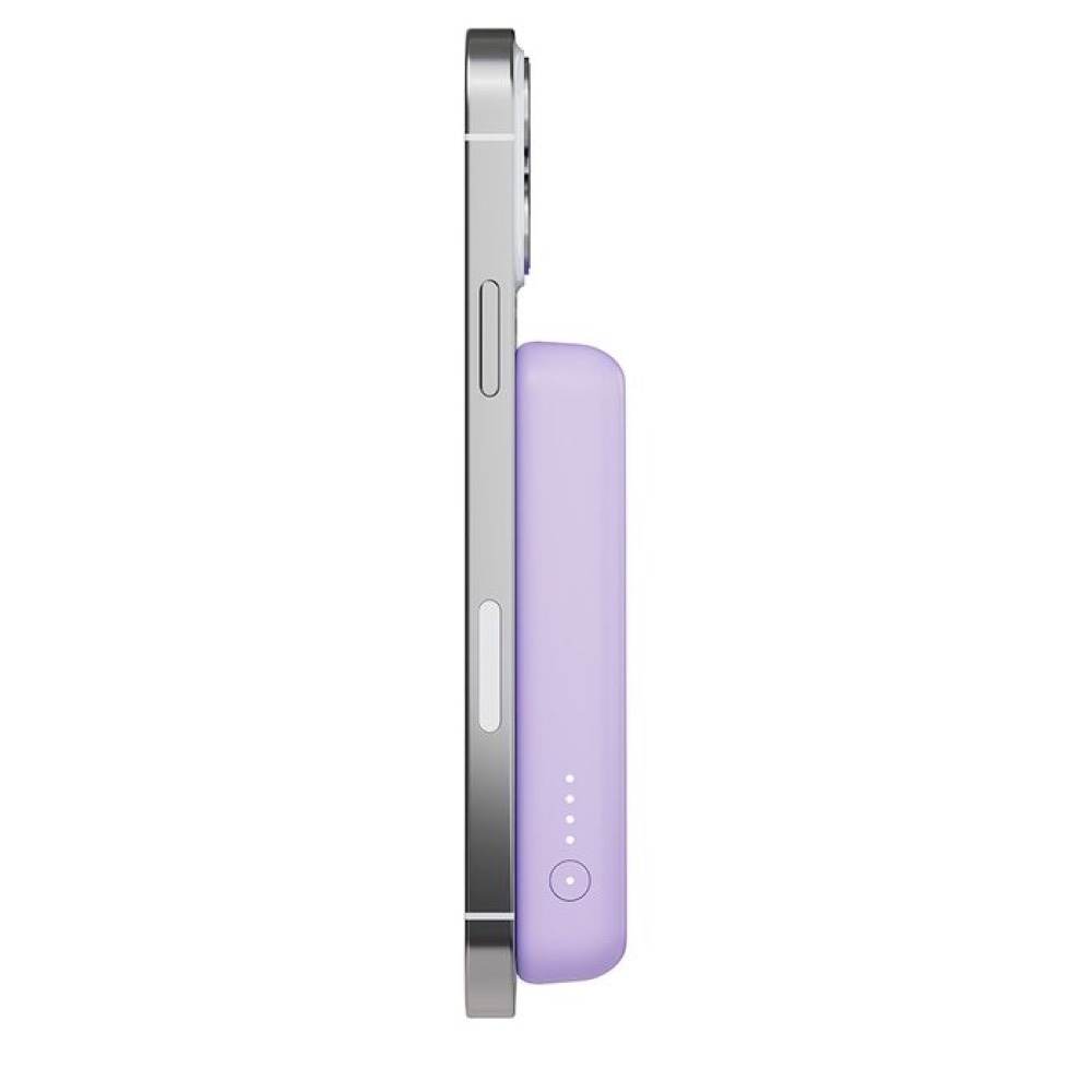 Power Bank Magnético Belkin 5000mah + Soporte, Color Morado