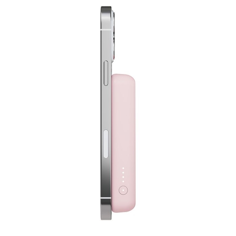 Power Bank Magnético Belkin 5000mah + Soporte, Color Rosa