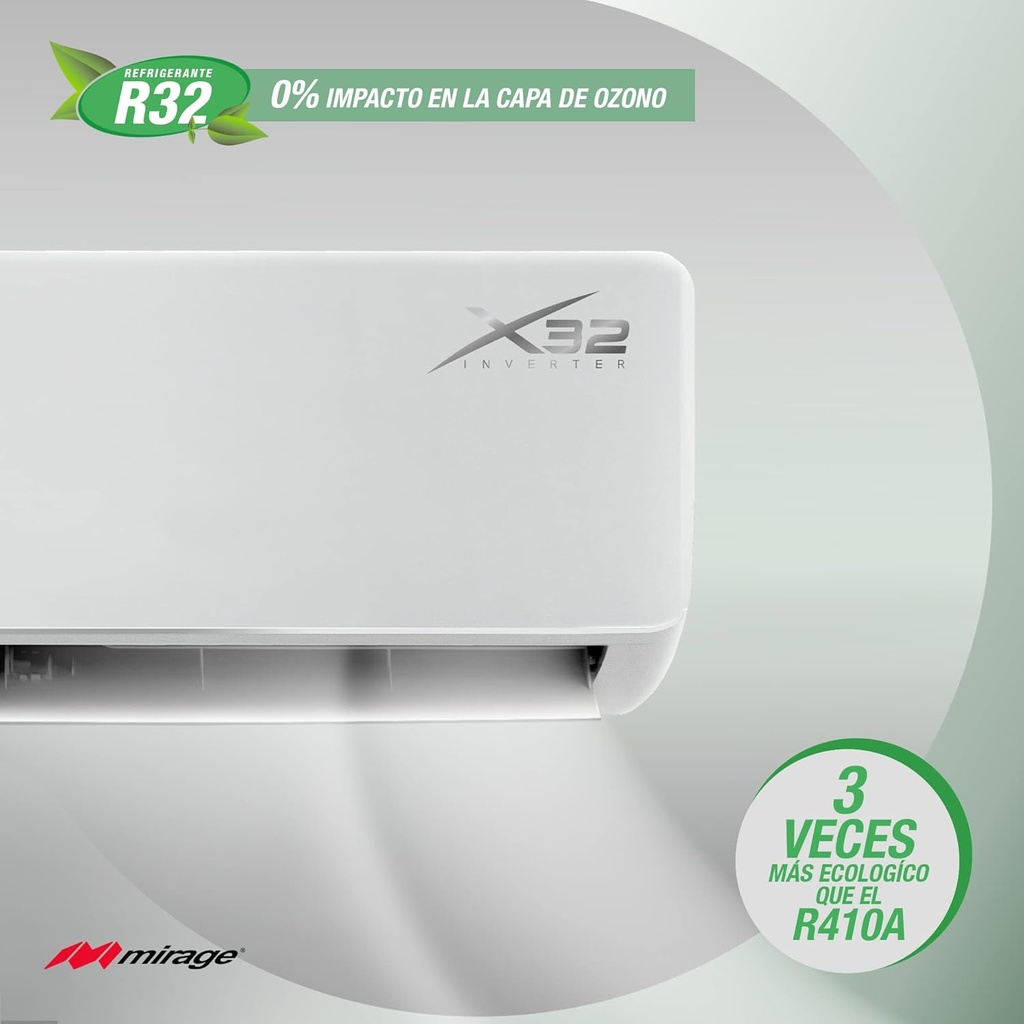 Aire acondicionado Mirage X32 Minisplit Inverter frío/calor