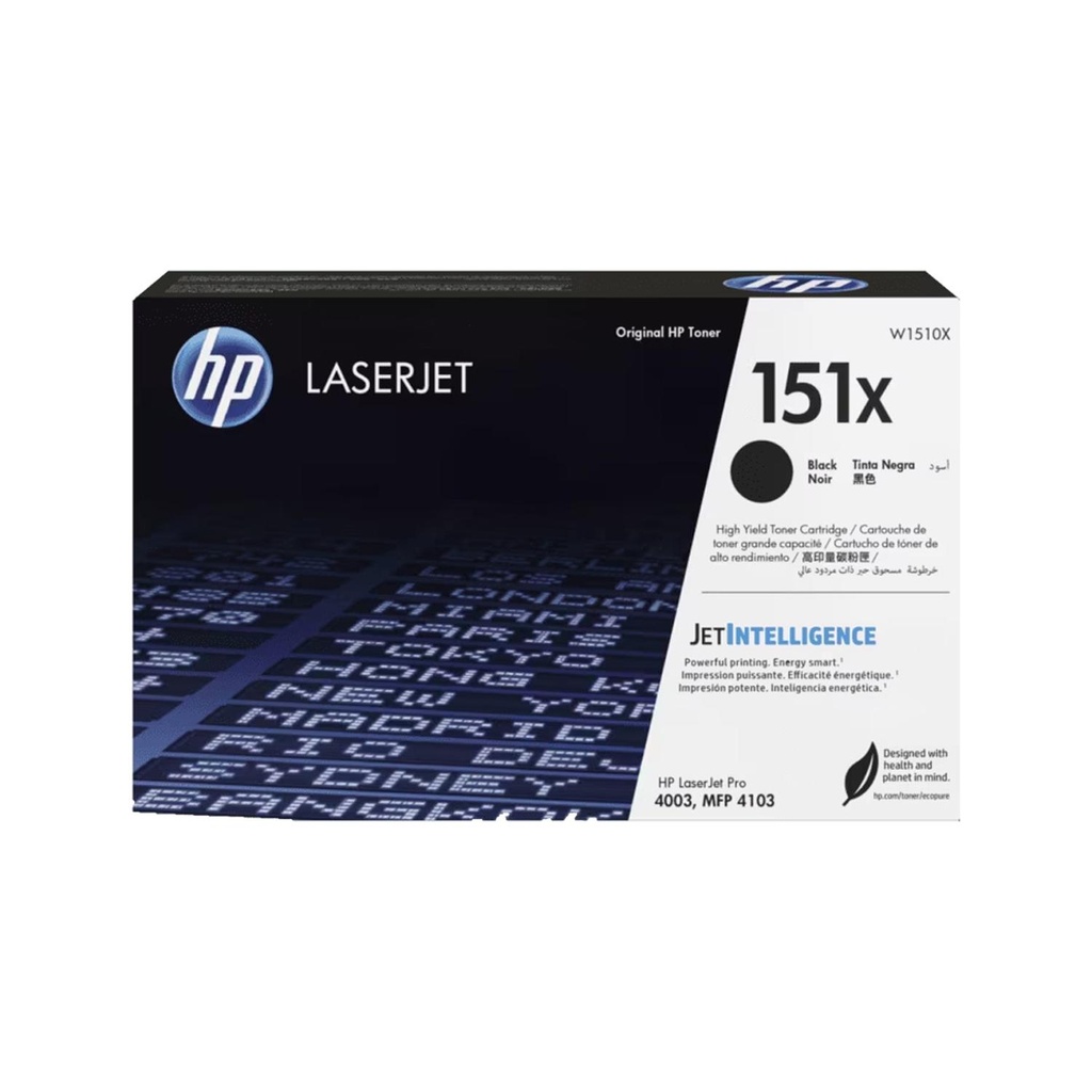 Cartucho de tóner HP LaserJet 151X Negro W1510X