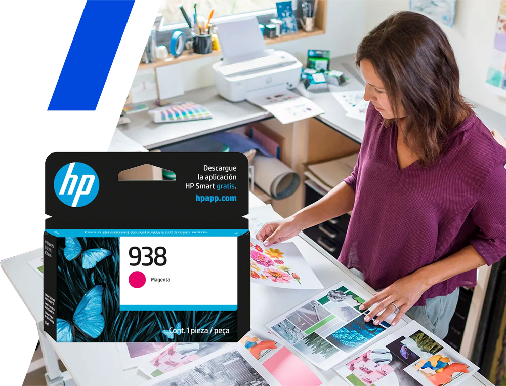 Cartucho de Tinta HP 938 Magenta Original, 800 páginas