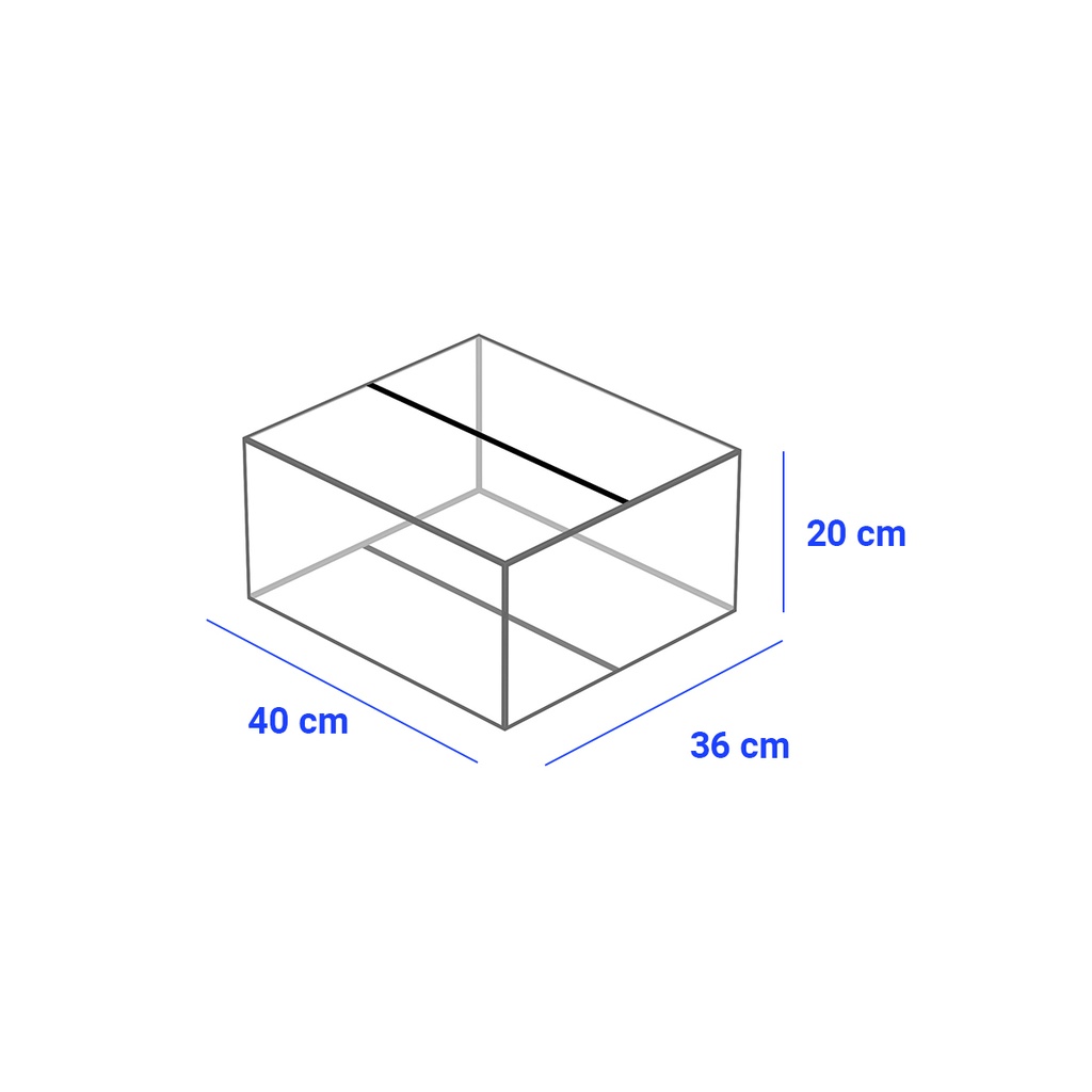 Caja para Empaque Cartón Corrugado, 40x36x20 cm, 23 ECT