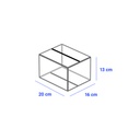 Caja para Empaque Cartón Corrugado, 20x16x13 cm, 23 ECT