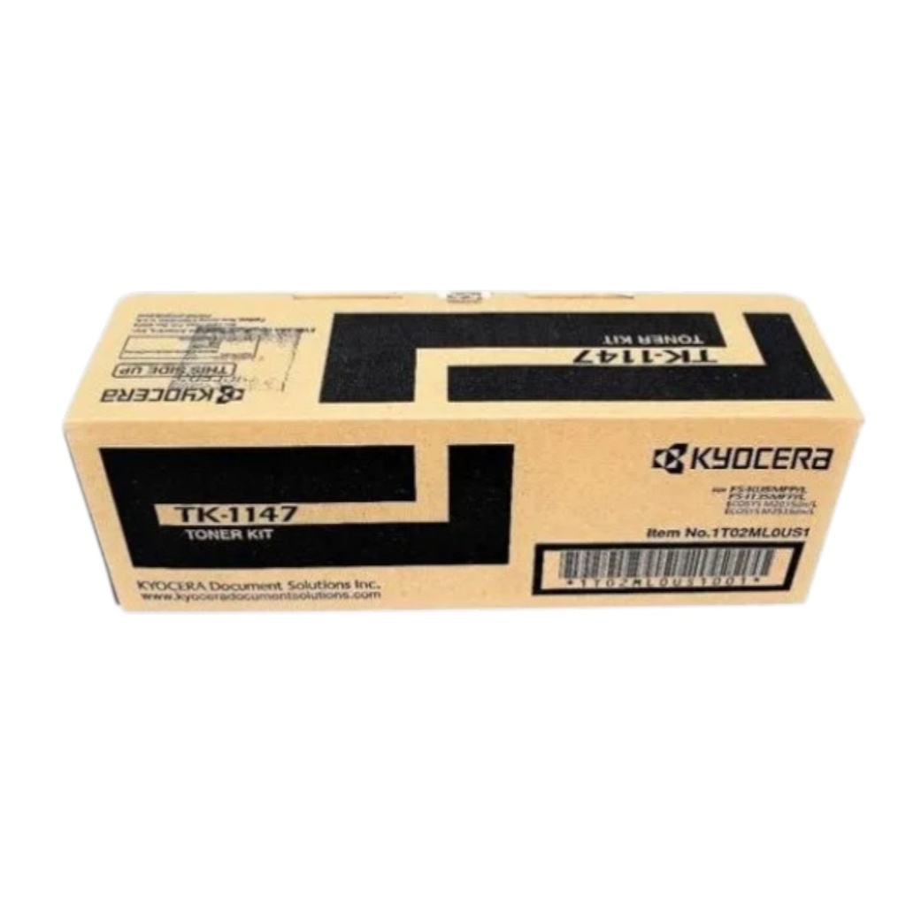 Cartucho De Tóner Kyocera TK-1147A Color Negro 7200 Páginas