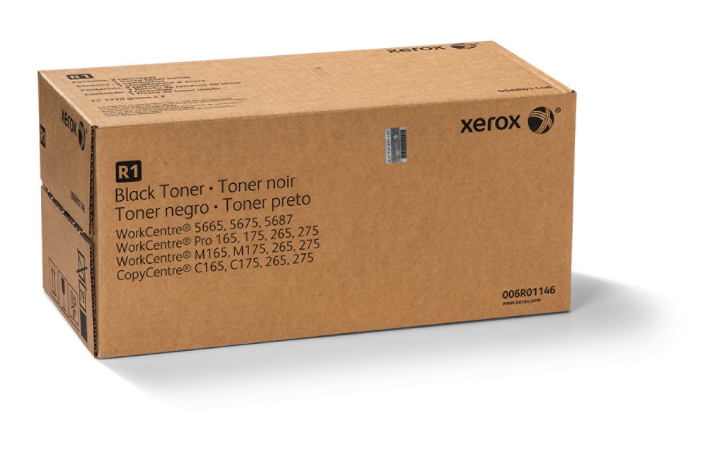 TONER NEGRO P/CC/WC/WCP 165/175 WC5632/38/45/55/65/75/87 2 PAQS DE TONER C/BOTELLA DE RESIDUOS DE TONER 100,000 PAGINAS(006R01146)