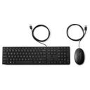 Kit HP Alámbrico de Teclado y Mouse Optico 320MK Cable USB-A