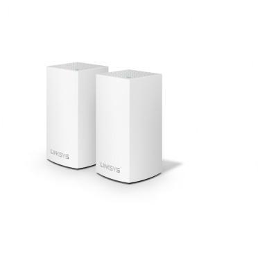 Router Linksys con Sistema de Red Wi-Fi en Malla Doble Banda Velop AC2600, 1267 Mbit/s, 2.4/5GHz, 2x(WHW0102)