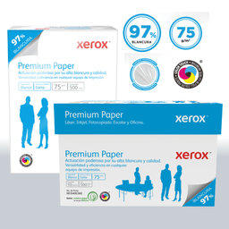 [3M00360 CAJA] Papel Bond Xerox Premium Carta 75 g/m²  97% de Blancura Caja con 10 Paquetes de 500 Hojas c/u