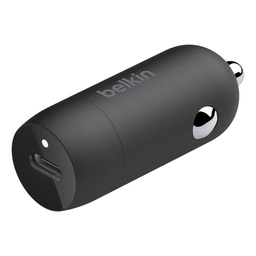 [CCA003BTBK] Cargador para Auto Belkin USB-C de 18 W, Carga Rapida / CCA003BTBK