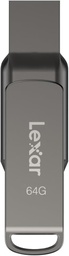 [LJDD400064G-BNQNU] Memoria USB Dual Lexar JumpDrive D400 64GB Tipo C USB 3.1