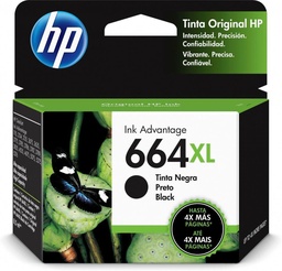 [F6V31AL] Cartucho HP 664XL Alto Rendimiento Negro, 480 Páginas